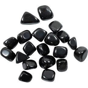 | Tumbled Stones | Shungite | Small | 1/4 LB | Bulk Crystals, Healing Stones, Spiritual Gifts for Women, Reiki, Chakra, Witchcraft, Yoga, Meditation Accessories