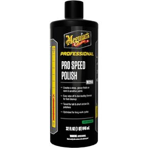 Meguiar's Professional Pro Speed Polish M200- Extremely User-Friendly Professional Car Polish for Light Defect Removal While Creating a High-Goss Finish, Get Easy Polishing with Amazing Results -32oz