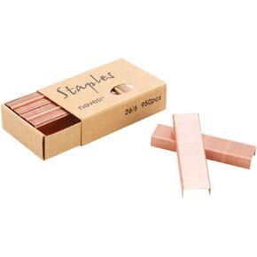 MultiBey Rose Gold Staples Stapler Refill Standard Size #12, 4 Boxes per Pack (Rose Gold)