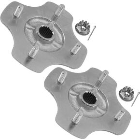 Caltric 2 Rear Axle Wheel Hub with Nut Compatible with Honda Fourtrax 300 TRX300FW & TRX300 2x4 4x4 1988-1992 / Fourtrax 200 TRX200 & TRX200D 1990-1997 / TRX200SX 1986-1988