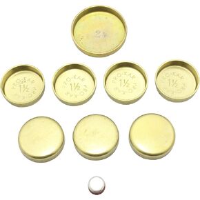 DNJ FPS421 Brass Freeze Plug Set for 1986-1992 / Ford / 2.9L / V6 / 12V / OHV / 177cidNote Brass Freeze Plugs