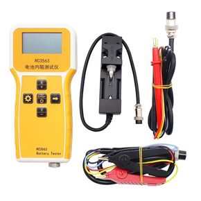 RC3563 Battery Tester, High Precision Handheld Battery Internal Resistance Tester Lead Lithium Nickel Chromium Battery Tester (Standard Probe)