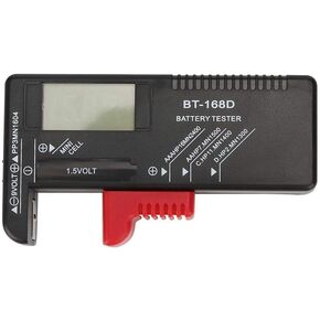 جهاز اختبار البطارية Fdit، جهاز فحص البطارية طراز VTECHOLOGY BT-168D لبطاريات الخلايا الزرية AA AAA C D 9V 1.5V