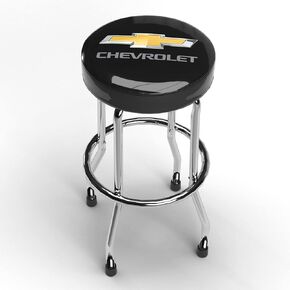 Plasticolor Chevrolet Bowtie Gold/Silver Stool, Stools (004777R01)