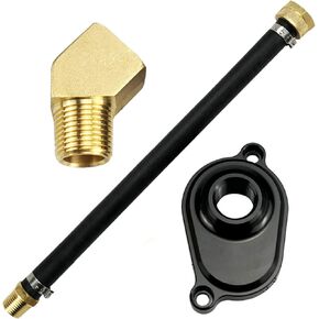 TIKSCIENCE 6.0L Oil Cooler Flush Kit Fit for Ford 2003 2004 2005 2006 2007 2008 2009 2010 Diesel with Aluminum Anodize Adapter