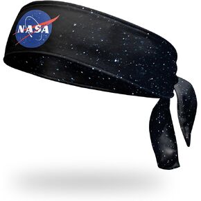 Suddora NASA Headband, Breathable Sweatband for Space Exploration Pride, Non-Slip Fabric Sweatband for Football, Tennis, Workout, Costumes & Cosplay