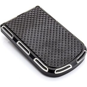 Brake Pedal Pad Cover Compatible with Harley softail Heritage Springer Fit Fat Boy Deluxe FLSTN Road King FLHR Road Glide FLTR Pads Cover(Black)