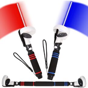 VR Controller Extender Handles Attachments,VR Extension Sticks Accessories for Meta/Oculus Quest 2 Beat Saber Handles Playing VR Arm Extender Gorilla Tag VR Games