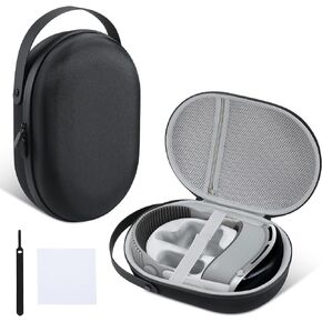 Hard Carrying Case Compatible with Apple Vision Pro,Large Capacity Storage Travel Home Bag Waterproof Shockproof Portable Bag for VR Headset Controllers Accessories