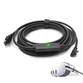 Link Cable Compatible with Meta Quest 3, Extend Playtime, 16ft USB A to USB C Charging Cable Suitable for Oculus Quest 2/ Pico VR Headset and PC Connection