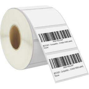 BETCKEY - 2.25" x 1.25" (57 mm x 32 mm) UPC Barcode & Multipurpose Labels Compatible with Zebra & Rollo Label Printer,Premium Adhesive & Perforated [1 Rolls, 1000 Labels]