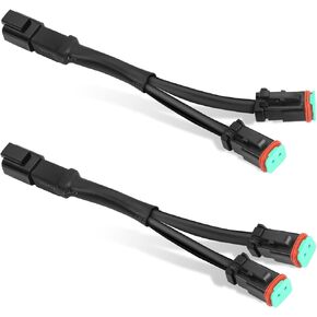 OFFROADTOWN 2PCS DT DTP الأسلاك تسخير محولات موصلات الخائن التوصيل ن اللعب الأسلاك تسخير 240W لشريط ضوء LED LED أضواء الضباب جراب القيادة ضوء LED مكعبات LED أضواء العمل