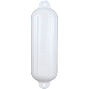 Attwood 9358-1 Softside UV-Resistant Marine Oval Mooring Fender, White, 8-Inch x 26-Inch