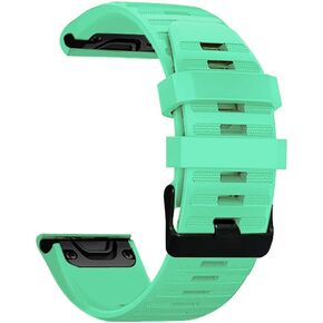 Compatible with Garmin Fenix 7/7 Pro/6/6 Pro/5/5 Plus Band Silicone, 22mm Quick Fit Watch Band Soft Breathable Sport Wristband Bracelet Replacement Band for Garmin Descent G1/Quatix 7/6/5