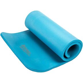 AEROMAT Thick Lightweight Elite Dual Surface Workout Mat - Ribbed / Smooth - 3/4" x 23" x 56"