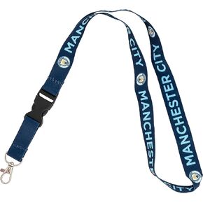 Desert Cactus Manchester City Lanyard Man City MCFC Football Soccer Premier League Car Keys ID Badge Holder Keychain Detachable Breakaway Snap Buckle (Lanyard 2)