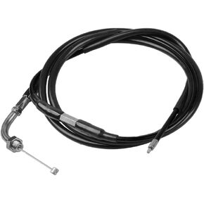 nibbi High Performance Motorcycle Throttle Cable Adjustable GY6 Scooter Throttle Cable Flat Slide Carburetor Throttle Cable Black 185CM Fit Yamaha TaoTao Kymco SYM GY6 Scooter 125 150 Moped