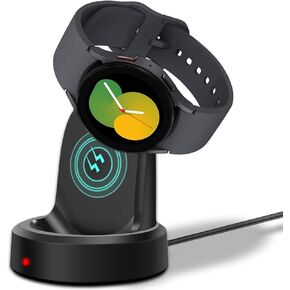 for Samsung Galaxy Watch 5 Charger, Fast Charging Magnetic Dock Stand Compatible with Samsung Galaxy Watch 5/5 Pro/4/4 Classic/3, Active 2/1