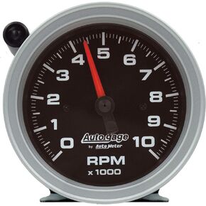 Auto Meter 233908 Auto Gage 3-3/4" Tachometer 0-10,000 RPM w/Black Dial & Shift-Light