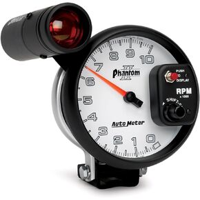 Auto Meter 7599 Phantom II 5" 10000 RPM Shift-Lite Tachometer