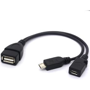 كابل OTG مضيف Micro USB بزاوية 90 درجة للتلفزيون ونظام تحديد المواقع والهواتف الخلوية والأجهزة اللوحية