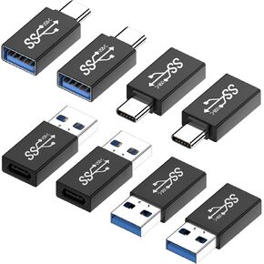 محول USB C (8 حزم)، محول USB C ذكر إلى USB أنثى، موصل موسع USB 3.0 ذكر إلى النوع C أنثى in Kuwait