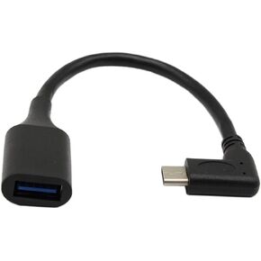 USB C OTG Cable,Type C 3.1 Male Cable,SinLoon High Speed USB 3.0 (Type A) Female to USB 3.1 C (Type C) Male Left or Right 90 Degree Angle OTG Sync & Charge Converter Adapter Cable Cord(3.0F-CM,7inch)