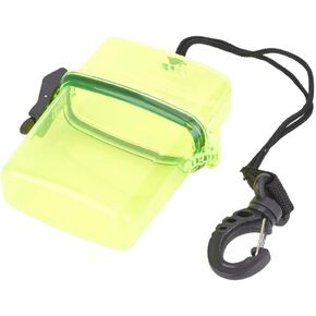 T best Diving Dry Box, Underwater Plastic Transparent Floating Watertight Case Waterproof Diving Sealing Dry Storage Box with Rope Hook for Surfing Canoe Kayak(Transparent Yellow)