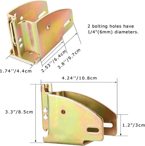 10 Pack E Track Wood Beam Socket Fittings,E Track Beam Socket,E-Track Accessories Wood Beam Brackets,Cargo Storage Lumber Bracket for Cargo Control, Shelf Brackets,Cargo Trailer in Saudi Arabia