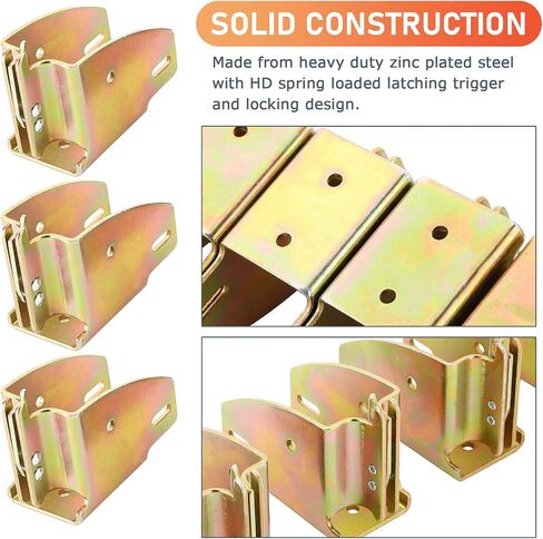10 Pack E Track Wood Beam Socket Fittings,E Track Beam Socket,E-Track Accessories Wood Beam Brackets,Cargo Storage Lumber Bracket for Cargo Control, Shelf Brackets,Cargo Trailer in Saudi Arabia