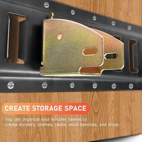 10 Pack E Track Wood Beam Socket Fittings,E Track Beam Socket,E-Track Accessories Wood Beam Brackets,Cargo Storage Lumber Bracket for Cargo Control, Shelf Brackets,Cargo Trailer in Saudi Arabia
