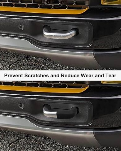 2PCS Tow Hook Covers Fit for Rivian R1T/R1S, Black Silicone Cover Trailer Hitch Cover Protectors Exterior Accessories in Saudi Arabia