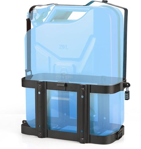 Jerry Gas Oil Can Mount Holder Rack, For 5 Gallons (20 Liters), Strong Welded Durable Structure for automotives, excavators, boats in Saudi Arabia