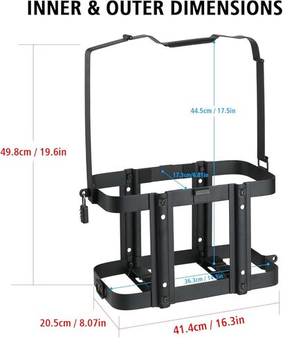 Jerry Gas Oil Can Mount Holder Rack, For 5 Gallons (20 Liters), Strong Welded Durable Structure for automotives, excavators, boats in Saudi Arabia