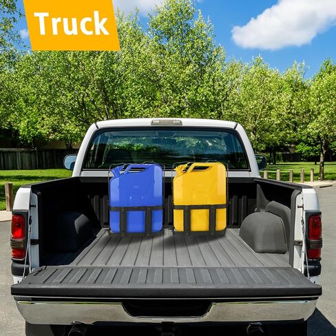 Jerry Gas Oil Can Mount Holder Rack, For 5 Gallons (20 Liters), Strong Welded Durable Structure for automotives, excavators, boats in Saudi Arabia