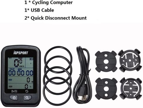 كمبيوتر دراجة GPS، كمبيوتر لاسلكي مقاوم للماء IPX7، متوافق مع أجهزة استشعار ANT+، عداد السرعة MTB Tracker يناسب جميع الدراجات in Kuwait
