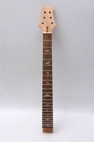 Electric Guitar Neck 24 Fret 25.5 Inch Mahogany Rosewood Bird Inlay Fretboard Guitar Neck Unfinished Set in Heel Guitar Neck Replacement (Bird Inlay) in Saudi Arabia