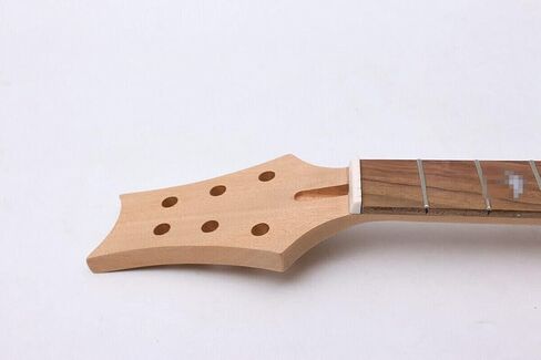 Electric Guitar Neck 24 Fret 25.5 Inch Mahogany Rosewood Bird Inlay Fretboard Guitar Neck Unfinished Set in Heel Guitar Neck Replacement (Bird Inlay) in Saudi Arabia