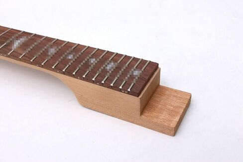 Electric Guitar Neck 24 Fret 25.5 Inch Mahogany Rosewood Bird Inlay Fretboard Guitar Neck Unfinished Set in Heel Guitar Neck Replacement (Bird Inlay) in Saudi Arabia