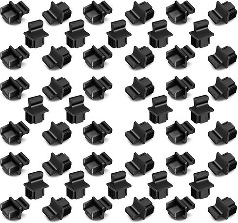 RJ45 Dust Covers Caps Ethernet LAN Port Protector Suitable for Network Swticher/Router/Hub/Cards/Computer/Copper Transceiver Module Silicone 50pcs/Pack in Saudi Arabia