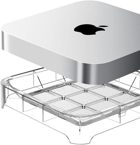 IFCASE غبار سطح المكتب، حامل فلتر الهواء لجهاز Mac Mini 2010-2023 M1 M2 Pro، Mac Studio M1 M2 Max/Ultra (فضي) in Saudi Arabia