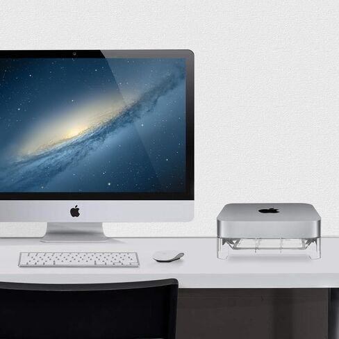 IFCASE غبار سطح المكتب، حامل فلتر الهواء لجهاز Mac Mini 2010-2023 M1 M2 Pro، Mac Studio M1 M2 Max/Ultra (فضي) in Saudi Arabia