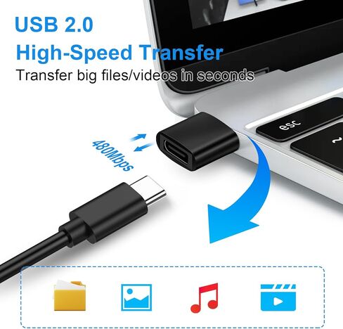 3 عبوات من محول USB C إلى USB 2.0 من النوع C أنثى إلى USB A ذكر OTG محول شاحن لهاتف iPhone 15 14 13 Pro Max Plus، iPad 9 10 Air 5 Mini 6 محول USB لهاتف Samsung Galaxy S24 Ultra S23 Google Pixel 5 in Kuwait