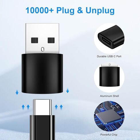 3 عبوات من محول USB C إلى USB 2.0 من النوع C أنثى إلى USB A ذكر OTG محول شاحن لهاتف iPhone 15 14 13 Pro Max Plus، iPad 9 10 Air 5 Mini 6 محول USB لهاتف Samsung Galaxy S24 Ultra S23 Google Pixel 5 in Kuwait