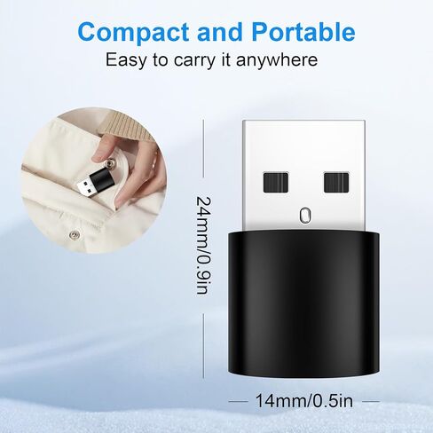 3 عبوات من محول USB C إلى USB 2.0 من النوع C أنثى إلى USB A ذكر OTG محول شاحن لهاتف iPhone 15 14 13 Pro Max Plus، iPad 9 10 Air 5 Mini 6 محول USB لهاتف Samsung Galaxy S24 Ultra S23 Google Pixel 5 in Kuwait