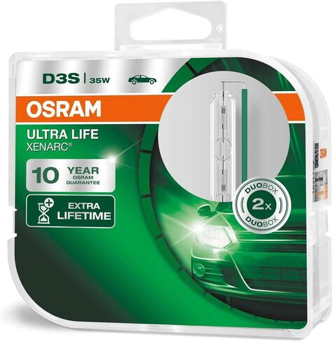 OSRAM XENARC ULTRA LIFE D3S HID Xenon discharge bulb, discharge lamp, 66340ULT-HCB, duobox (2 units),White in Saudi Arabia