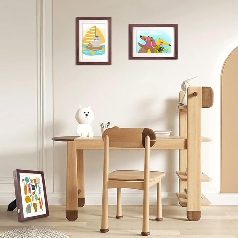 Kids Art Frames, 8.5x11 Front Opening Kids Artwork Frames Changeable,kids art display frame, Holds 80-150Pcs, for 3D Picture,A4 Art-Work,Crafts,Children Drawing,art frames,Wooden ,1PC (white) in Saudi Arabia