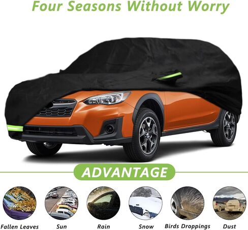 YIXIN Waterproof Car Cover for 2014-2022 Infiniti QX80 Car Cover Custom Fit 100% Waterproof Windproof Strap & Single Door Zipper Bands for Snow Rain Dust Hail Protection in Kuwait