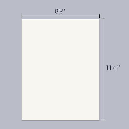 Samsill 25 Pack Matte White Sticker Paper 8.5x11 inch Inkjet Laser Printable Vinyl Full Size Sticker Paper, Adhesive Label Sheets, Bulk Sticker Paper in Saudi Arabia