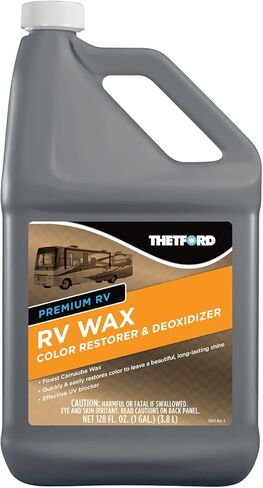 شمع THETFORD Premium RV - مُعيد اللون ومزيل الأكسدة للسيارات - RVs - القوارب - الدراجات النارية - 1 جالون 32523 in Kuwait